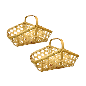 PANIER CADEAU EN BAMBOU de qualité supérieure multi-usage, durable et parfait pour les mariages, les cadeaux d'entreprise ou le panier de rangement pour la décoration intérieure - Product Image 1