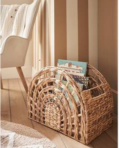 ตะกร้าเก็บน้ำผักตบชวาอเนกประสงค์เป็นมิตรกับสิ่งแวดล้อมตะกร้าสานใส่อาหารของตกแต่งบ้านบรรจุกล่องสำหรับห้องเด็ก - Product Image 3