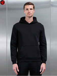 Conjunto de Sudadera con Capucha y Pantalones Deportivos Holgados de Color Block para Hombre, Ropa Deportiva Informal, Chándal Holgado de Felpa Gruesa - Product Image 2