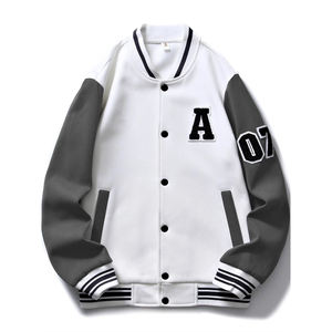 Varsity Vestes Impression personnalisée à manches longues Veste de baseball pour hommes Vestes Varsity Letterman vierges unies pour hommes - Product Image 1