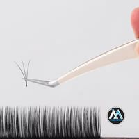 Ücretsiz özel Logo 90 derece eğimli İpucu paslanmaz çelik kirpik hacmi Fiber ucu kirpik cımbız ile elmas kavrama EyelashTweezers