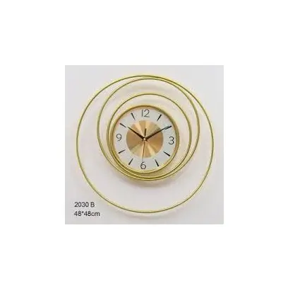 Latest brass wall clock for home decoration and Wedding present brass wall clock round wire manufacture from India