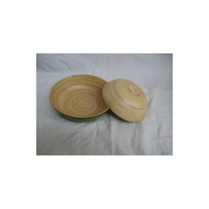 Cuenco de bambú natural para servir ensalada y fruta, cuenco hecho a mano ecológico, ligero y duradero para uso diario - Product Image 4