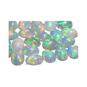 Vente en gros cabochon ovale en opale éthiopienne naturelle multi-feu Welo Fire Top Grade 6X8MM 1-2 carat créativité en vrac à bas prix - Product Image 1