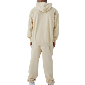 Ensemble de vêtements de sport ajustés personnalisés pour hommes, survêtements d'entraînement de jogging d'hiver avec sérigraphie pour adultes - Product Image 2