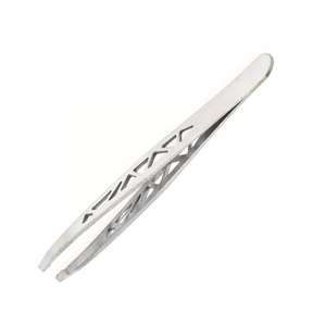 Pinzas de Diseño Premium para Extensión de Cejas, Acero al Carbono con Pulido Espejo, Pinzas para Depilar Cejas con Punta Inclinada - Product Image 3