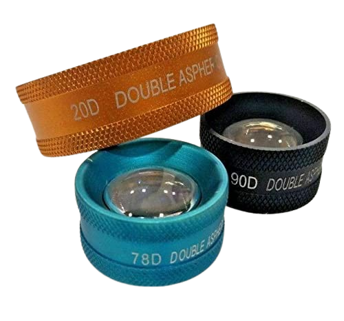RED , BLACK BLUE 20D 78D 90D DIAGNOSTIC LENS BIO and NON CONTACT....