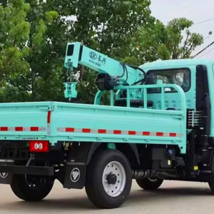 Grue de chantier montée sur camion, d'occasion, à essence/essence, automatique, 3,2 T, bras droit, Euro V, moteur 4,1-6L, pour matériaux de construction - Product Image 2