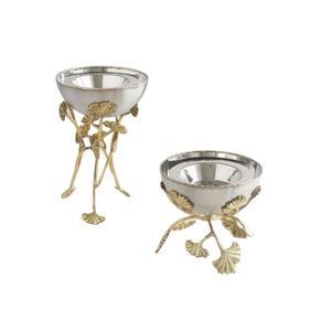 Tazón para servir comida con acabado antiguo negro con Base de madera para almacenamiento de frutas o frutas secas, Frutero de Metal, mesa decorativa - Product Image 5