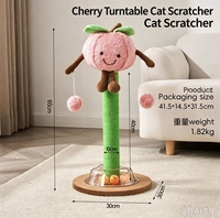 Griffoir pour chat en forme de fruit de dessin animé, arbre à chat en chanvre, planche à gratter verticale pour chats d'intérieur, fournitures pour animaux de compagnie en gros