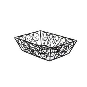 Exclusive Design Tabletop Decoration Fruit <b>Basket</b> <b>Black</b> Powder Coated Finishing Iron <b>Wire</b> Fruit Storage <b>Basket</b> For Home Hotel - Product Image 5