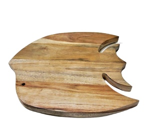 Tabla de cortar frutas y verduras en forma de pescado, utensilios de cocina hechos en la India, Color marrón, para hogar, restaurante, Hotel, novedad - Product Image 1