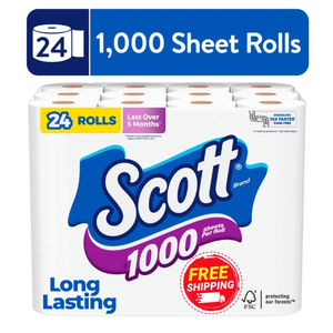 Scott 1000 Toilet Paper, 24 Rolls, 1,000 <b>Sheets</b> per Roll - Product Image 6
