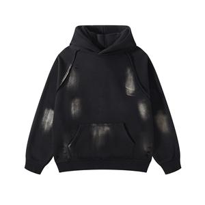 Sweat à capuche unisexe en jersey d'hiver 3D lourd personnalisé, écologique, multicolores, lavage pour hommes - Product Image 1