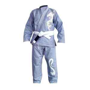 Étudiant léger Jiu Jitsu brésilien Gi bleu Bjj Gi pour compétition adultes - Product Image 4