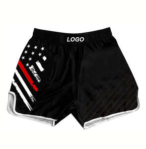 MMA Fightwear Shorts Hombres Entrenamiento No Gi BJJ Grappling Muay Thai Fit Durable Gymwear Athletic jiu jitsu kimono - Product Image 4