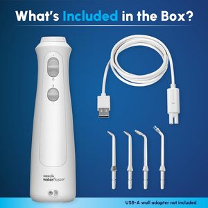 Irrigador Bucal Inalámbrico Recargable Pearl para Cuidado de Dientes, Encías y Aparatos Ortodóncicos, Uso Doméstico, 4 Puntas de Irrigación - Product Image 2