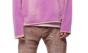 เสื้อมีฮู้ดฟอกสีกรดย้อมสีล้วนแบบฝรั่งเศสสำหรับผู้ชายในฤดูหนาว - Product Image 5