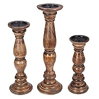 Porte-bougie en bois de manguier TQC, fait main, écologique, pour la maison, les hôtels, les restaurants, les cafés - Décoration de table de Noël très vendue - Product Image 3