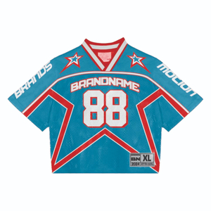 2025 nueva llegada Boxy Fit camiseta de fútbol para hombre de gran tamaño estilo hombro caído cuello en V OEM Streetwear logotipo personalizado transpirable - Product Image 5