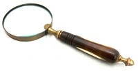 High Quality Small Sized Full Brass Screen Magnifier with Plated Finish for Optimal Reading Experience