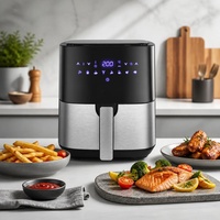 Nouvelle Friteuse à Air Intelligente 2026 avec Écran Tactile Couleur, 9L 1450W, Sans Huile, Cuisson Automatique, Multifonctionnelle, Électroménager Économe en Énergie