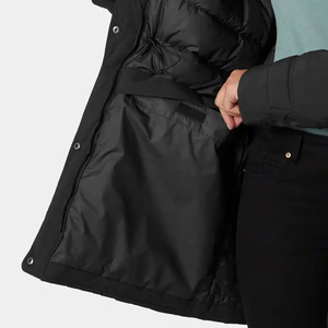 La última Parka personalizada negra OEM para mujer Escape Down H2Flow con capucha ajustable acolchada burbuja y chaqueta de invierno para mujer - Product Image 6
