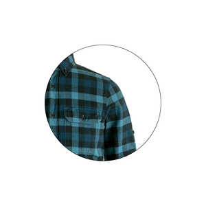 Camisa de franela para Mujer | 100% algodón manga regular cuello vuelto franela a cuadros camisa de tamaño estándar para damas niñas adultas - Product Image 4