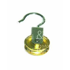 Brass hook <b>pulley</b> - Product Image 1