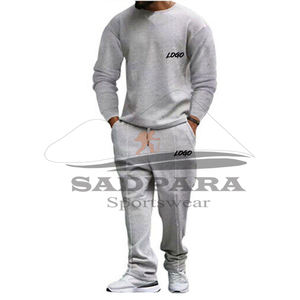 Survêtements pour hommes de qualité supérieure vêtements de rue vêtements de jogging en molleton de coton personnalisés tenue d'entraînement à col rond avec conception de services OEM à la mode - Product Image 5