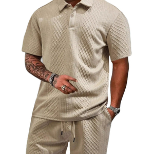 Conjunto de pantalones cortos con estilo de alta calidad para hombres, conjunto de camisa de pantalones cortos de diseño personalizado, conjuntos de camiseta de verano de algodón 100% - Product Image 1