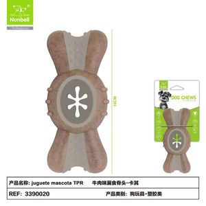 Interactive Beef Flavor <b>Treat</b> <b>Dispensing</b> <b>Dog</b> Chew <b>Toy</b> Ntractive Bone <b>Toy</b> for Fido - Product Image 1
