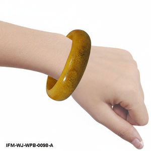 Brazalete de Madera Pintado a Mano, Joyería de Madera Ligera para Mujer, Pieza de Diseño Colorida, Accesorio de Moda Ecológico - Product Image 4