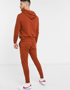 Chándal personalizado para hombre, ropa de calle para niños, chándal de Color lateral con empalme de media cremallera, chándal de alta calidad con raya de sublimación - Product Image 6