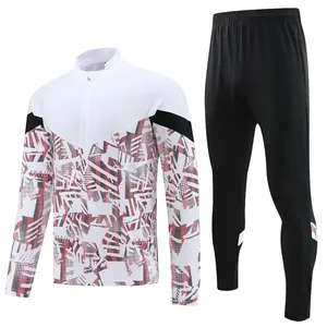 2024 Polo de vêtements de sport personnalisés, survêtement à manches longues pour hommes avec ficelle blanche/survêtement/survêtement pour hommes ensemble de vêtements beaux hommes - Product Image 1