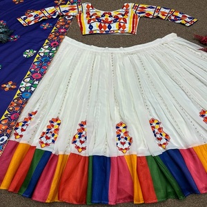 Último diseñador Faux Georgette bordado secuencia trabajo Lehenga Choli por FabZone - Product Image 5