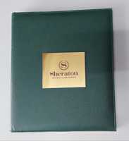 Exportateur indien de couvertures de menu en cuir PU de qualité supérieure, certifiées ISO, durables, avec logo personnalisé, porte-documents en métal nickelé pour restaurant et hôtel