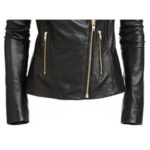 Chaqueta de cuero genuino cálida de último diseño para mujer, chaqueta de cuero de manga larga para mujer, tendencia 2025 - Product Image 4