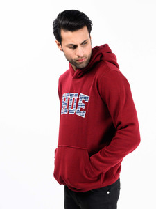 Pull à capuche décontracté pour hommes pour l'automne et l'hiver Sweat à capuche thermique en coton marron chauffant à cordon de serrage en vente Motif solide - Product Image 5