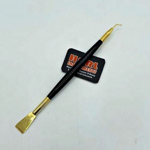 HARL Beauty Outil de rehaussement de cils en acier inoxydable, brosse en Y à dents fines, pour lamination des cils DIY, noir et or, réutilisable - Product Image 4