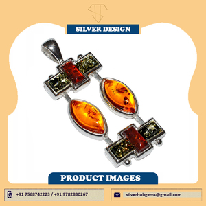 Colgante de Plata de Ley 925, joyería de piedras preciosas naturales, colgante bohemio de plata para mujer, colgante de Plata de Ley 925, ODM OEM - Product Image 2