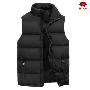 เสื้อกั๊กพัฟเฟอร์กันน้ำแบบกำหนดเองของ Ryan Pro Gear สำหรับผู้ชาย ระบายอากาศได้ดีและป้องกันการเกิดขุย  ตัวเลือกโลโก้ OEM  คอตั้ง - Product Image 1