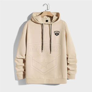 Logotipo personalizado 100% algodón a prueba de viento chándal para hombre talla grande cuello con capucha patrón sólido transpirable invierno último diseño - Product Image 2