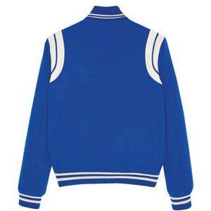 Vestes personnalisées pour hommes Veste universitaire Letterman en laine à manches en cuir de haute qualité avec 2 poches Veste pour hommes - Product Image 2