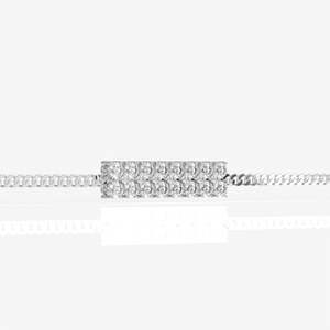Pulsera de Plata de Ley Brillante para Hombre, Elegante Brazalete de Moissanita - Product Image 2