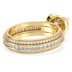 Anillos de moissanita de 925 quilates con forma de corazón de Plata de Ley 2,24 certificada REYES GRA para mujer, joyería fina de boda de oro de 14K - Product Image 5