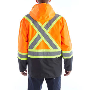 Hi Vis <b>Waterproof</b> Softshell Safety Reflective High Visibility Security Softshell <b>Working</b> <b>Jacket</b> - Product Image 2