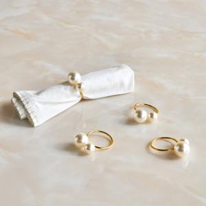 Rond de serviette rond en acier inoxydable argent poli miroir pour mariages et événements accessoire de décoration de table pour les fêtes - Product Image 5