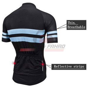 Vêtements de cyclisme personnalisés OEM bonne vente maillot de vélo et cuissard ensemble portable uniforme grande taille avec caractéristiques rembourrées - Product Image 3