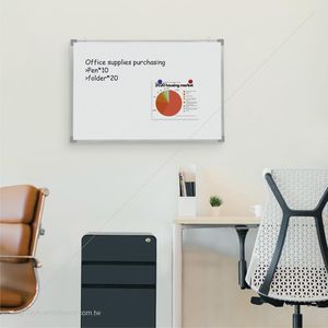 Pizarra Blanca Estándar Magnética de Borrado en Seco para Niños, Aula Escolar, 45x60 cm, Marco de Aluminio de Doble Cara - Product Image 6